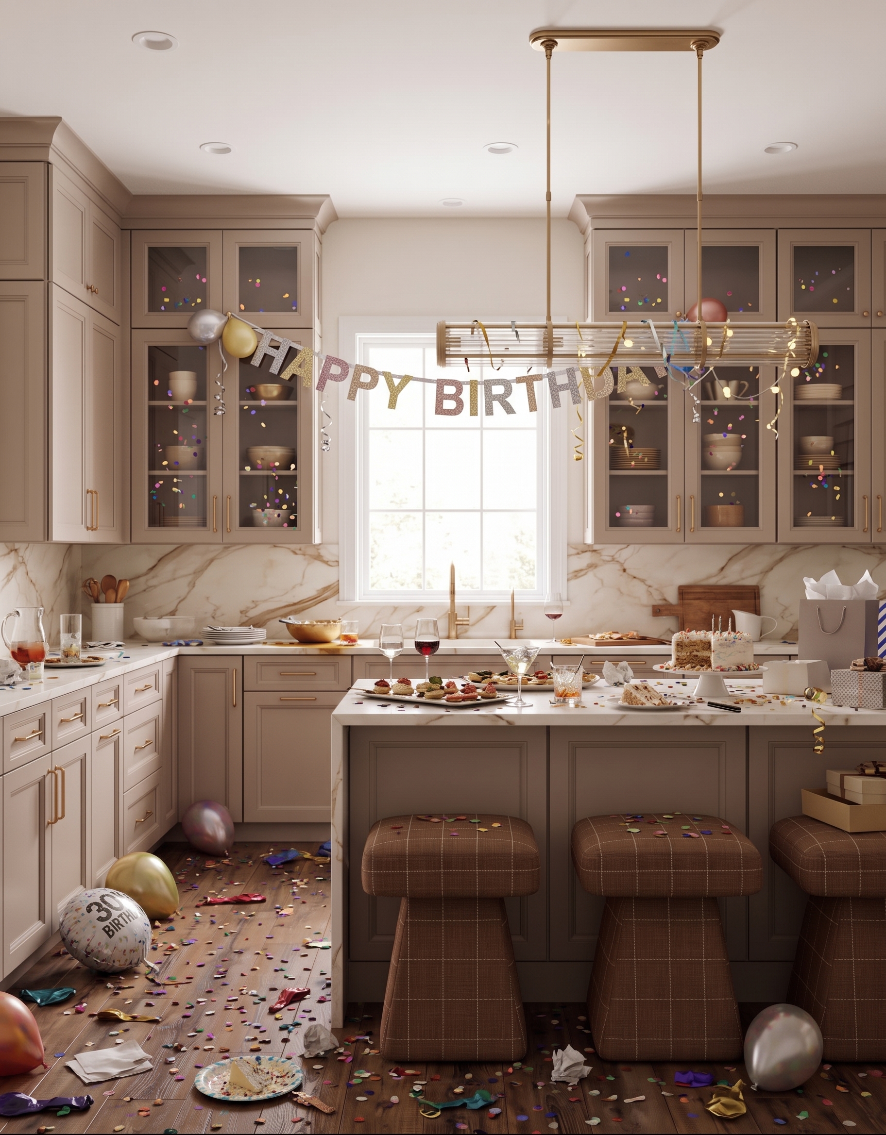 Anna design concept showing layered color, contrasting materials, cabinetry and layered interior details.