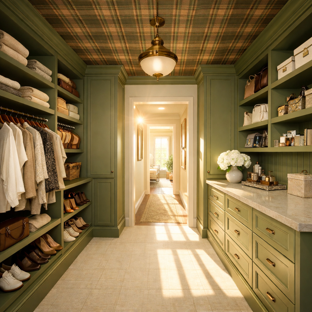 Anna design concept showing layered color, contrasting materials, cabinetry and layered interior details.