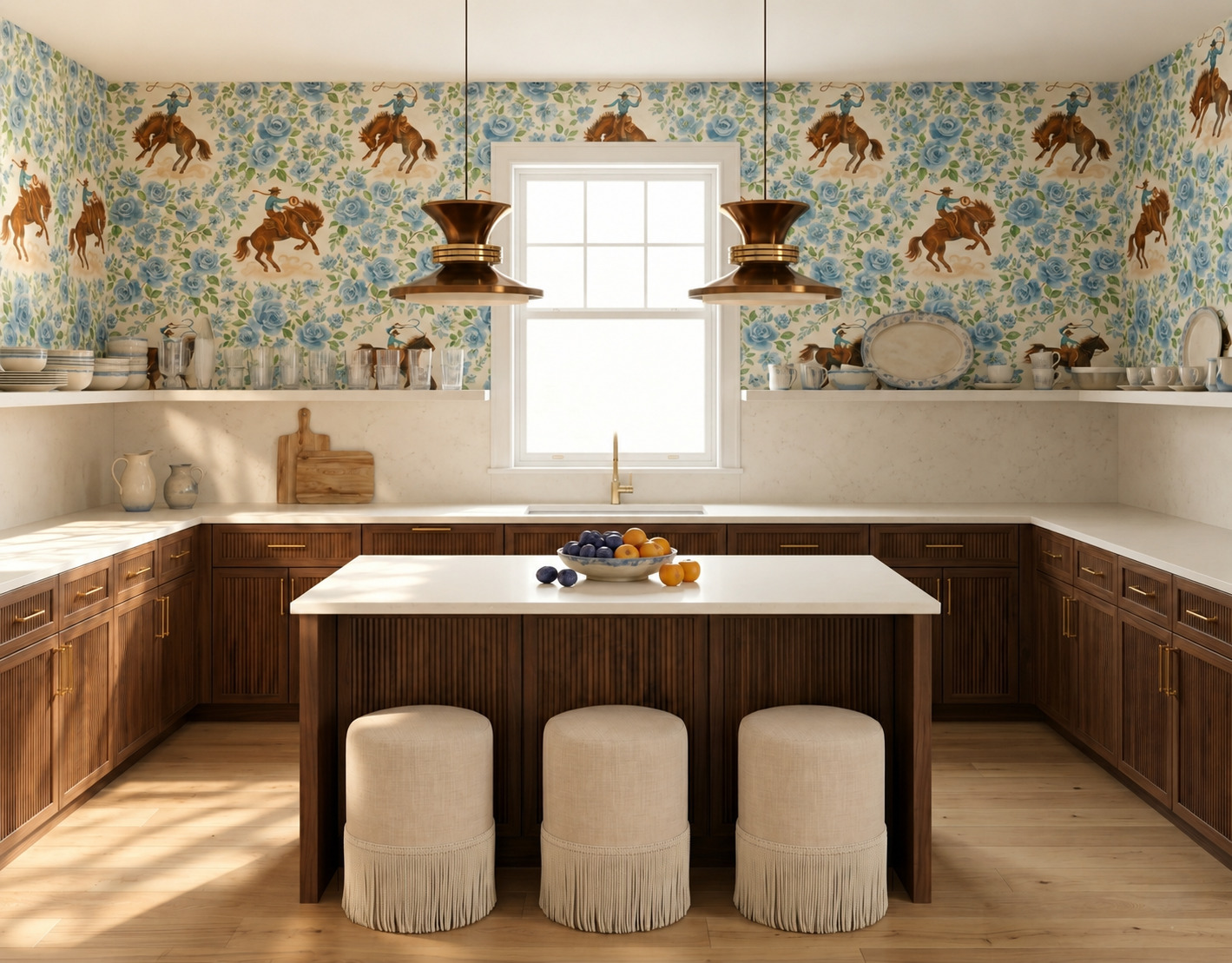 Anna design concept showing wood, bronco, cabinetry and layered interior details.